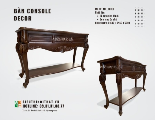 Ảnh của BÀN CONSOLE TRANG TRÍ CỔ ĐIỂN MH_BDC19